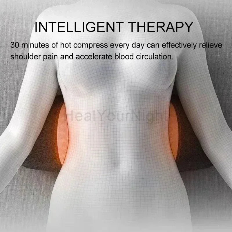 Waist Pillow Back Massage Protection Pad Massage Lying Flat Waist Pain Waist Support Heating Vibrating Back Massager
