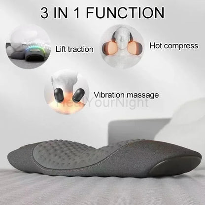 Waist Pillow Back Massage Protection Pad Massage Lying Flat Waist Pain Waist Support Heating Vibrating Back Massager
