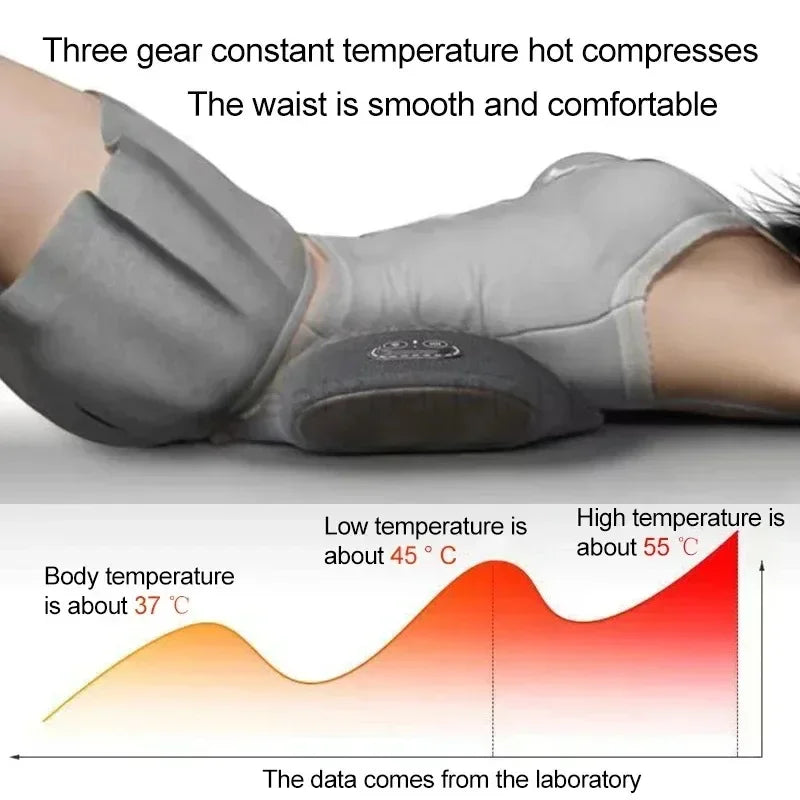Waist Pillow Back Massage Protection Pad Massage Lying Flat Waist Pain Waist Support Heating Vibrating Back Massager