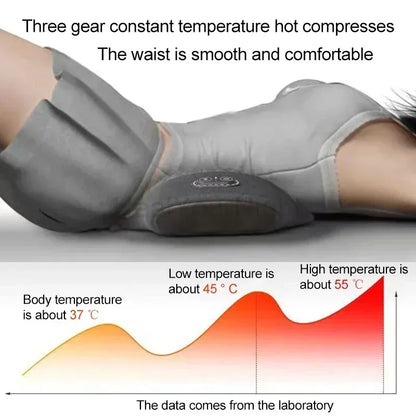 Waist Pillow Back Massage Protection Pad Massage Lying Flat Waist Pain Waist Support Heating Vibrating Back Massager